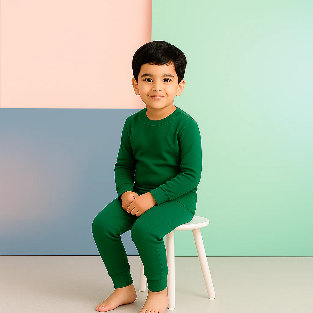 Kids Rib Innerwear Dark Green sw - Sunshine - Image 3