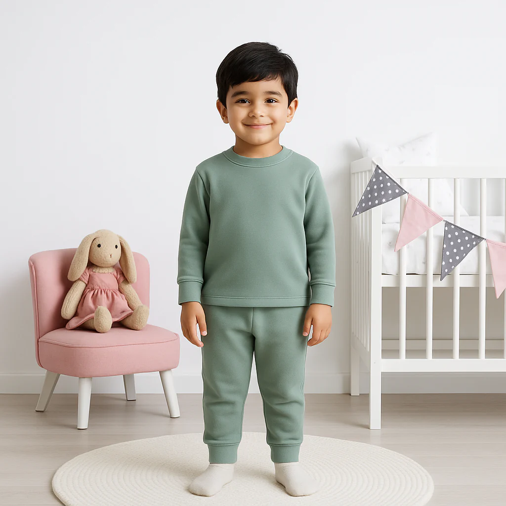 Kids Rib Innerwear Dark Grey Sw - Sunshine - Image 2