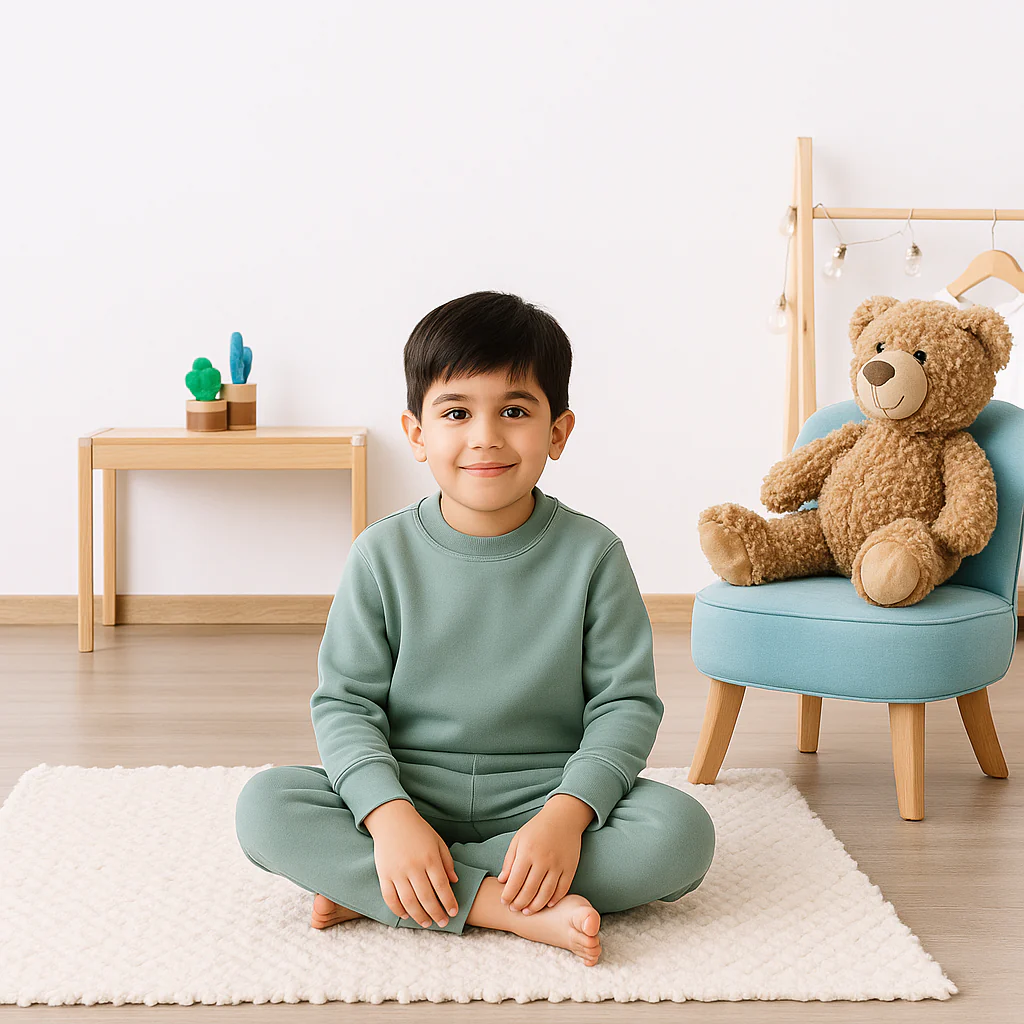 Kids Rib Innerwear Dark Grey Sw - Sunshine - Image 3