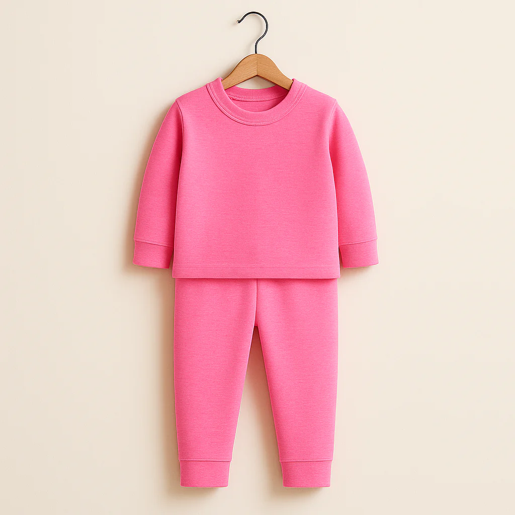 Kids Rib Innerwear Fluorescent Pink Sw - Sunshine