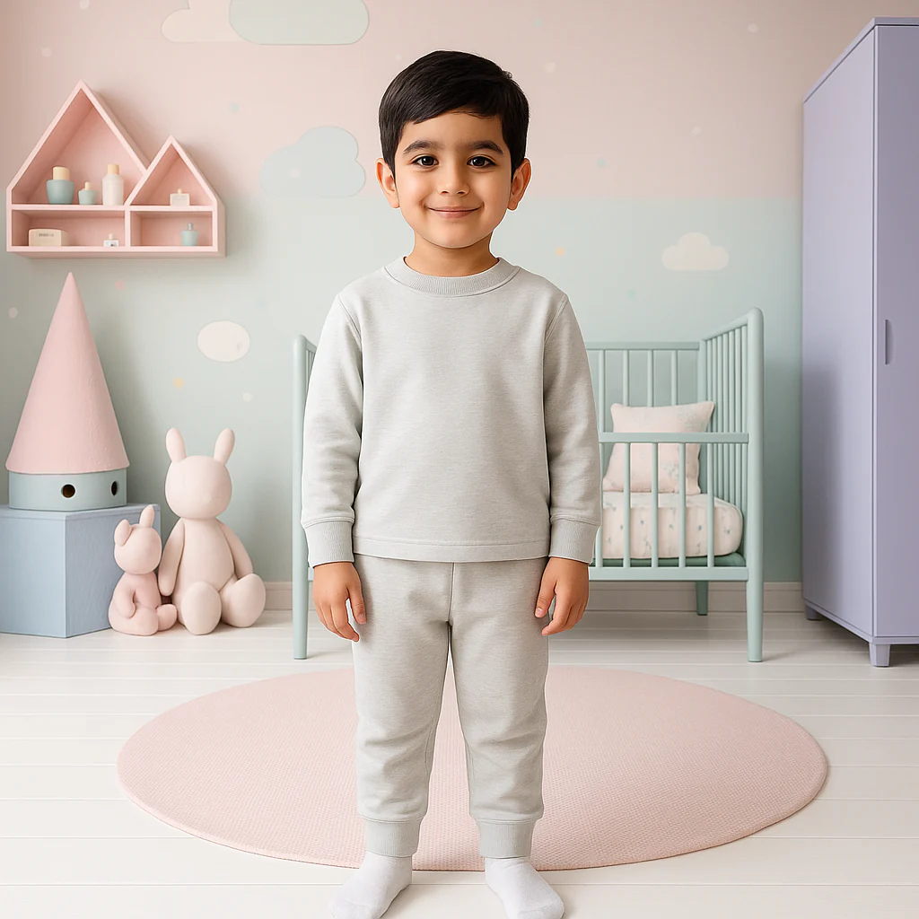 Kids Rib Innerwear Grey Sw - Sunshine - Image 2