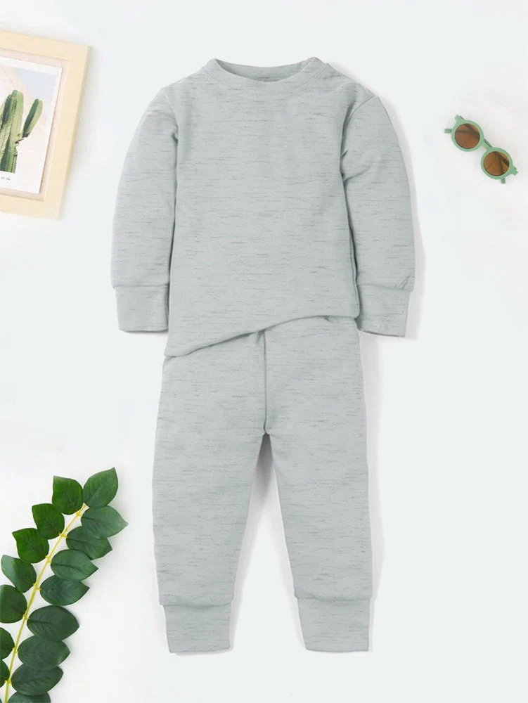 Kids Rib Innerwear Grey Texture Lp - Sunshine - Image 4