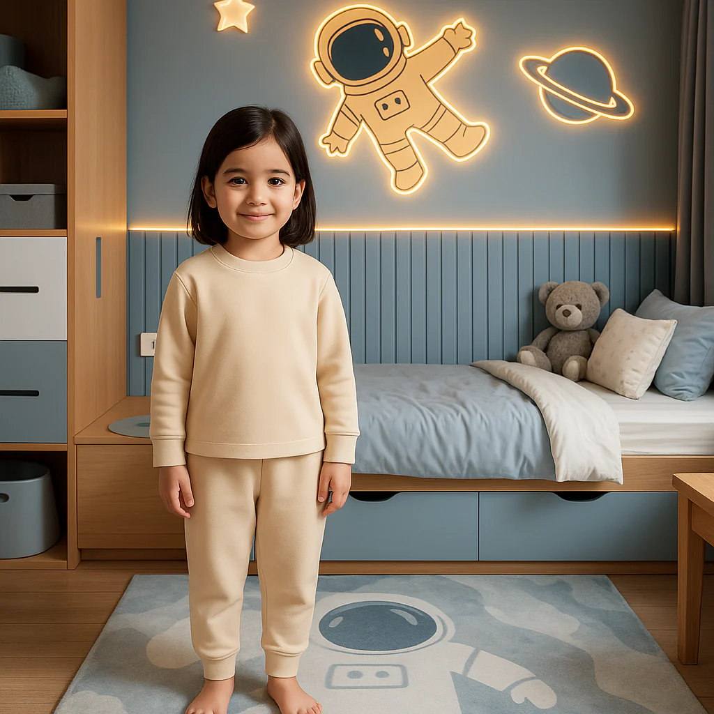 Kids Rib Innerwear Light Beige - Sunshine - Image 3