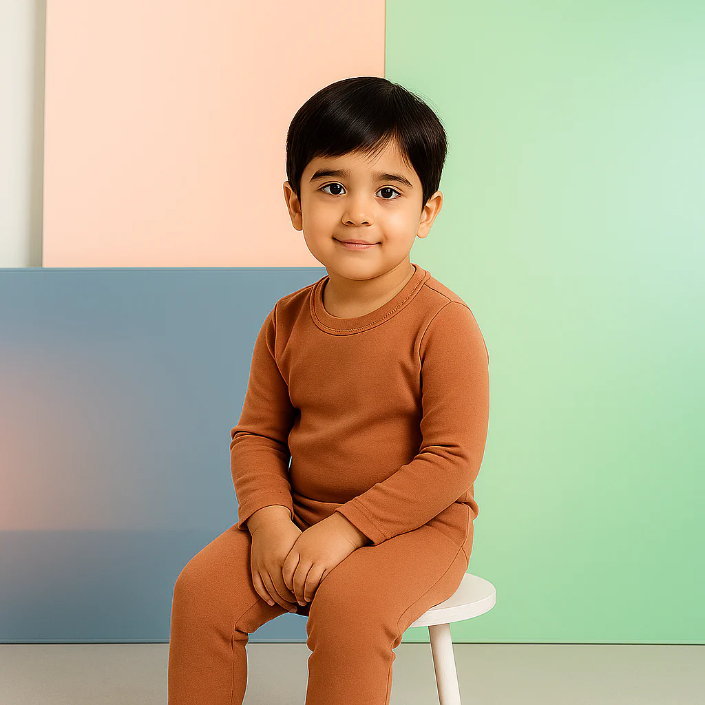 Kids Rib Innerwear Light Brown Sw - Sunshine - Image 3