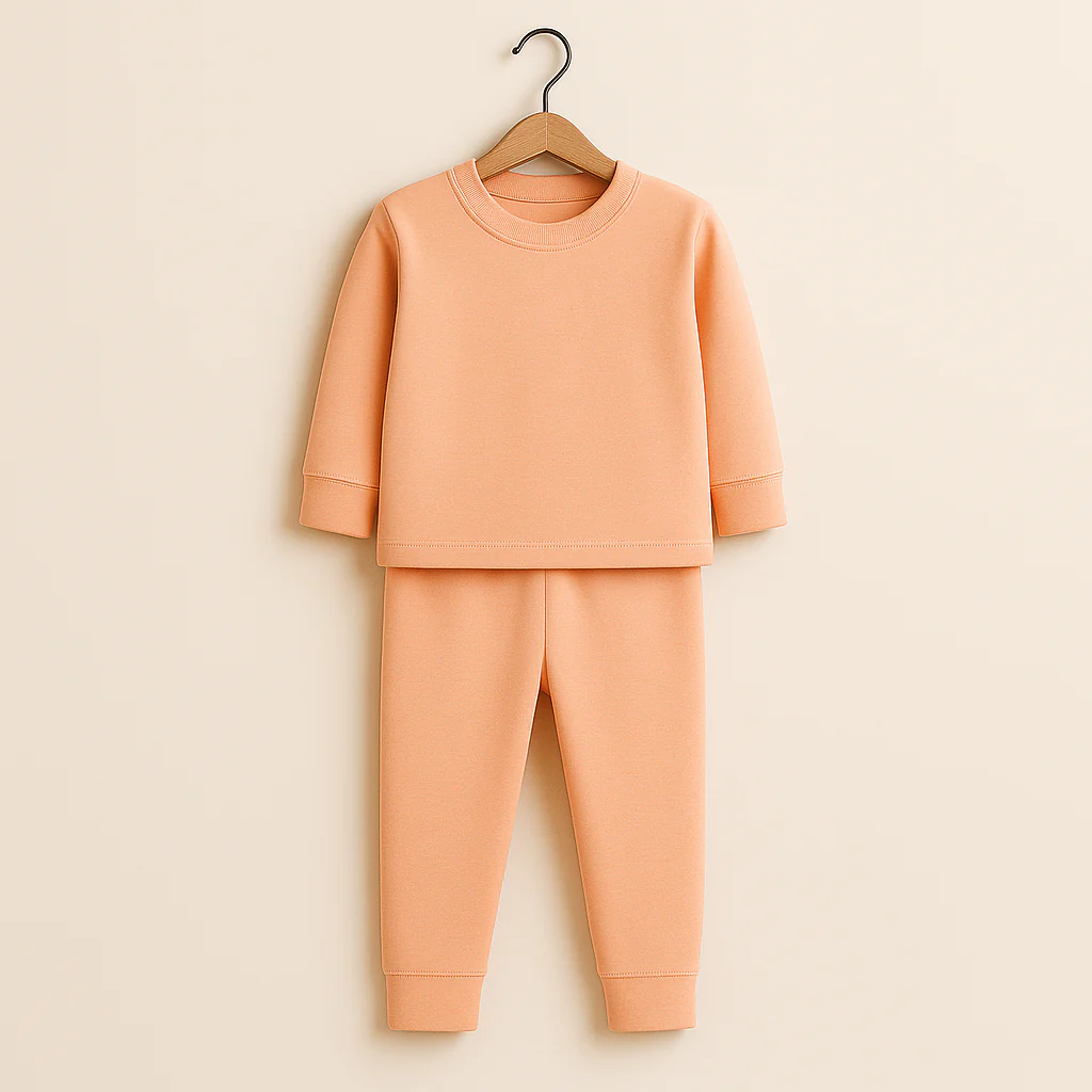 Kids Rib Innerwear Light Orange Sw - Sunshine
