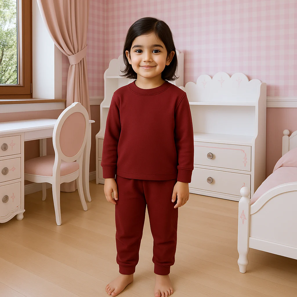 Kids Rib Innerwear Maroon Sw - Sunshine - Image 2