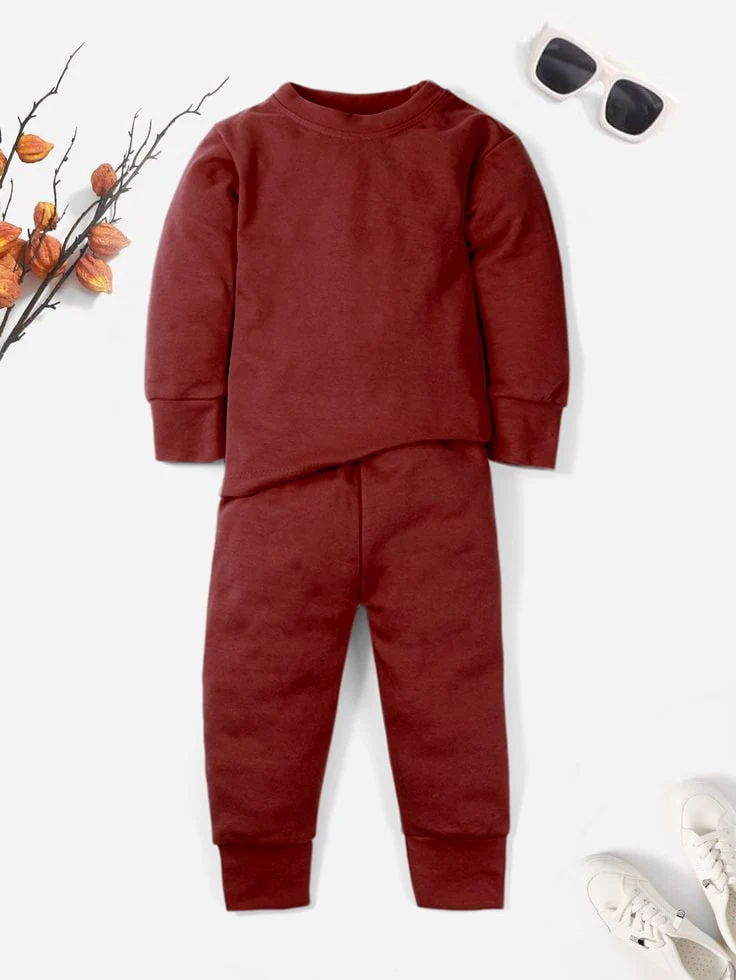 Kids Rib Innerwear Maroon Sw - Sunshine - Image 4