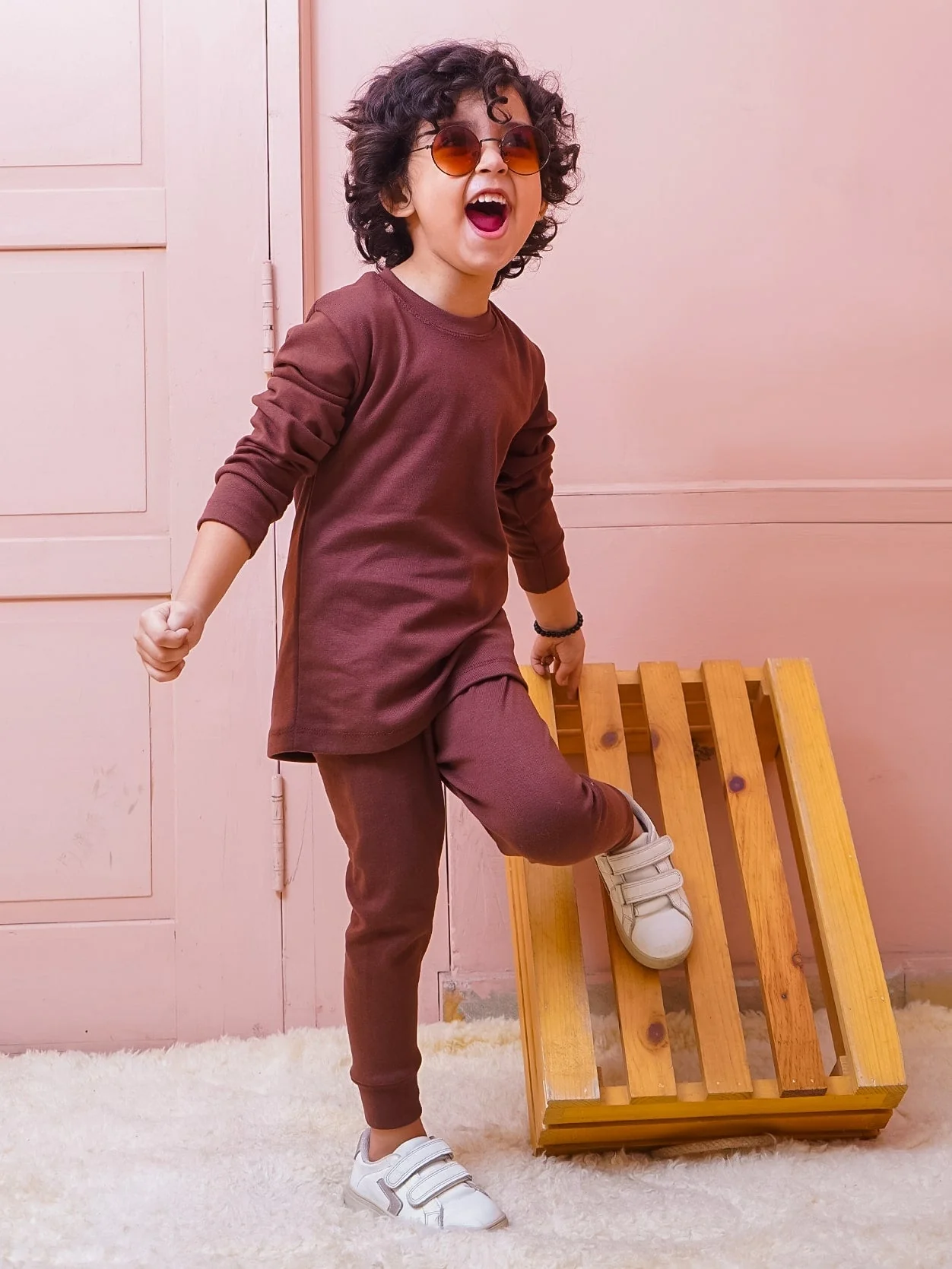 Kids Rib Innerwear Maroon Sw - Sunshine - Image 7