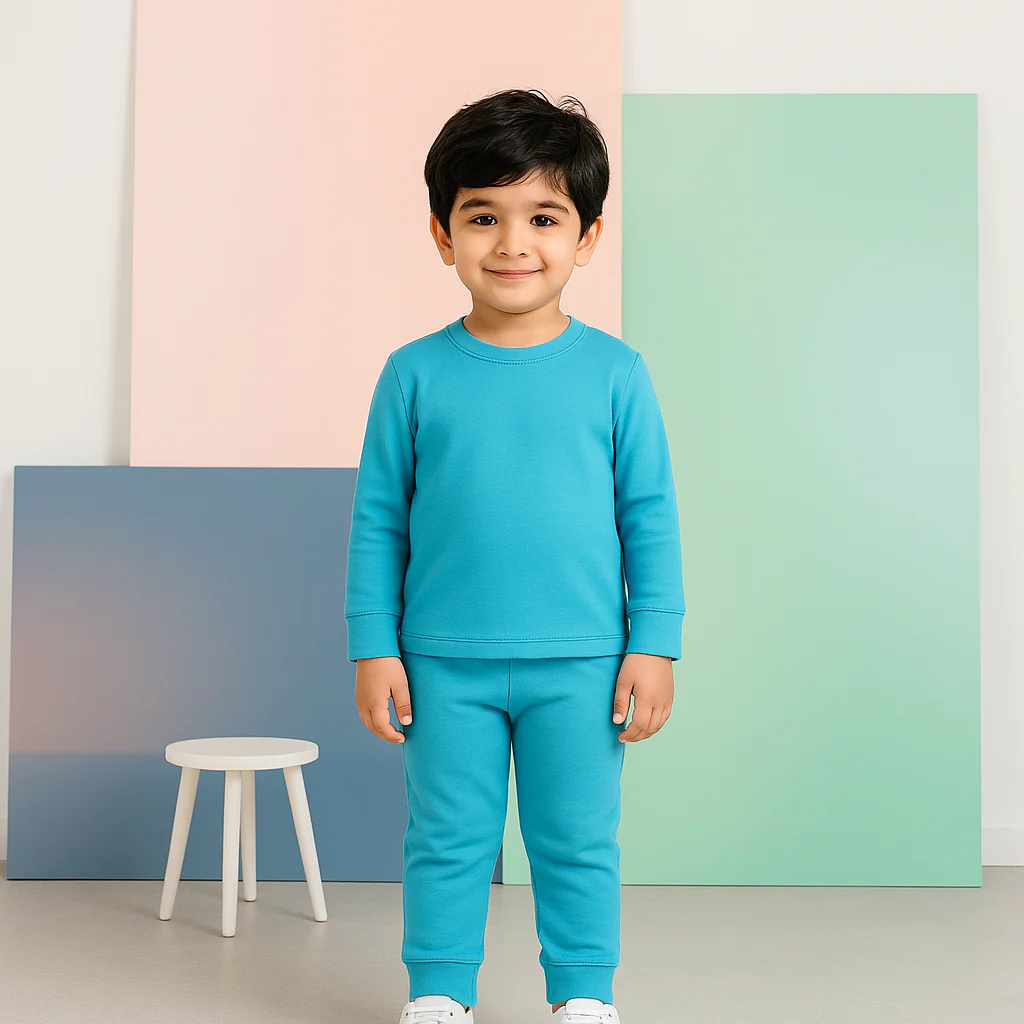 Kids Rib Innerwear Sea Blue Sw - Sunshine - Image 2