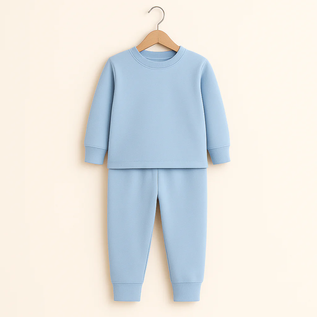 Kids Rib Innerwear Sky Blue Sw - Sunshine
