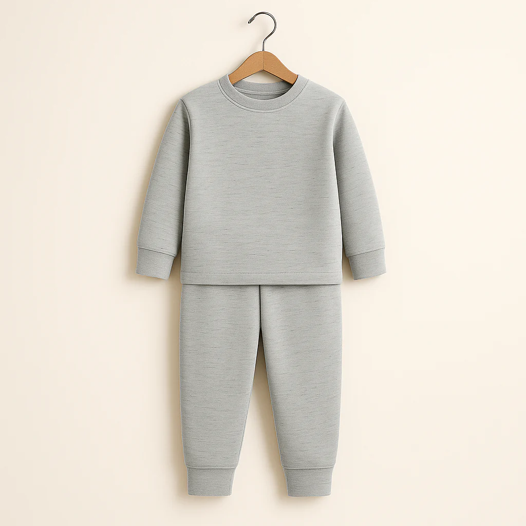 Kids Rib Innerwear Textured Dark Grey Sw - Sunshine