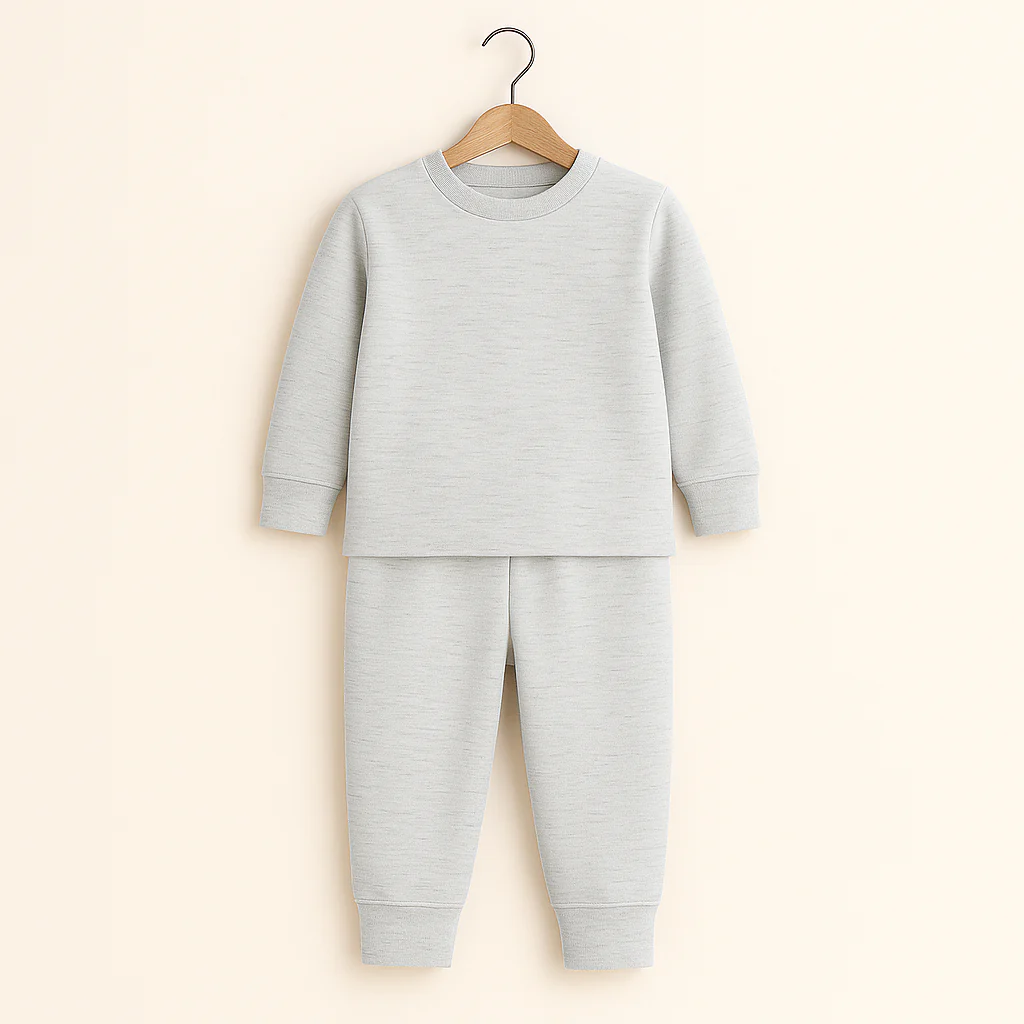 Kids Rib Innerwear Textured Grey Sw - Sunshine