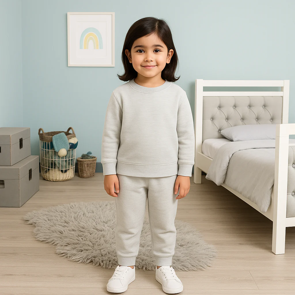 Kids Rib Innerwear Textured Grey Sw - Sunshine - Image 2