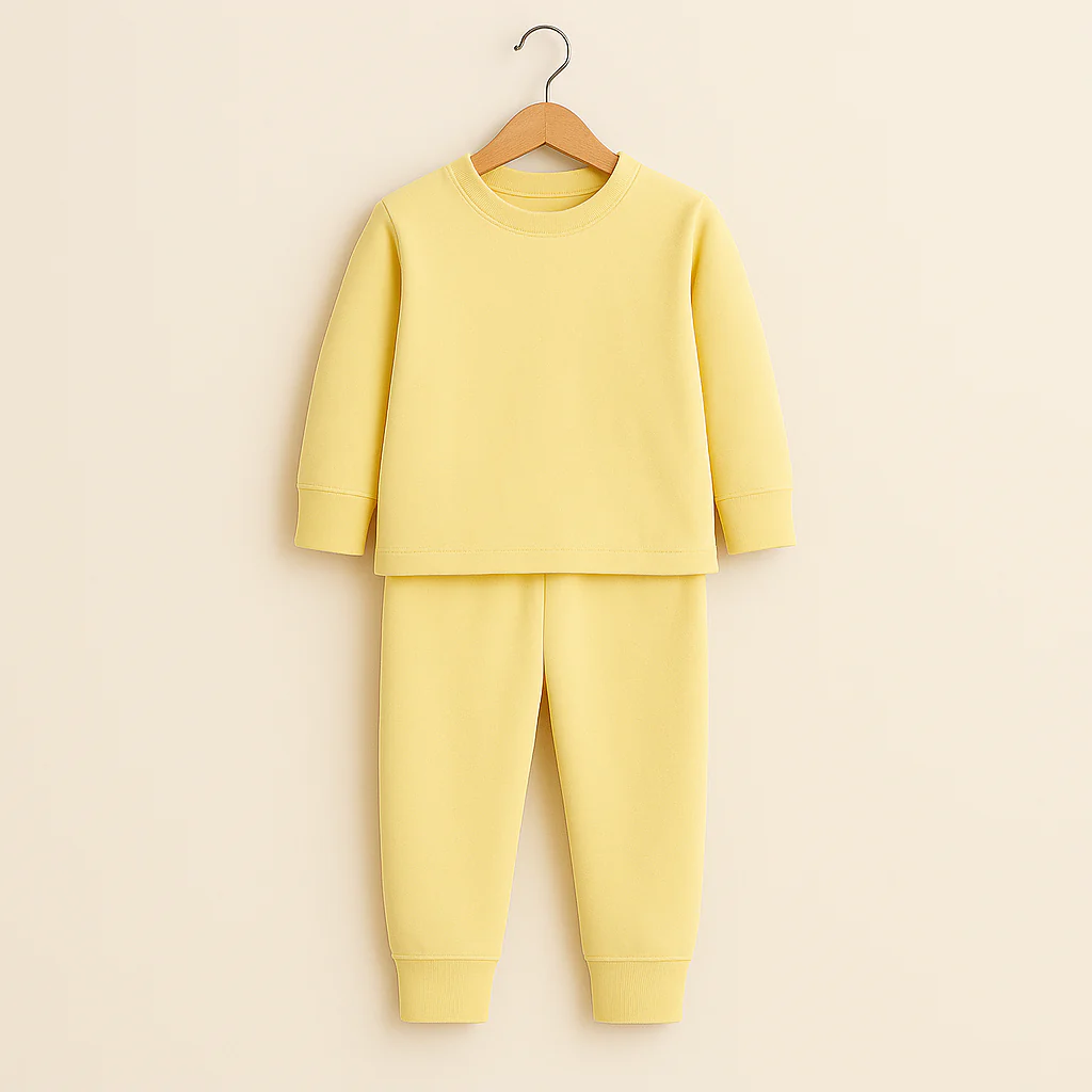 Kids Rib Innerwear Vanilla Yellow Sw - Sunshine