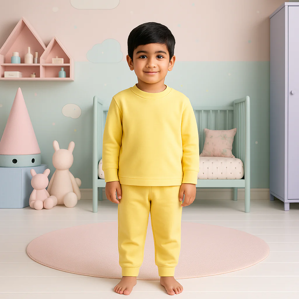 Kids Rib Innerwear Vanilla Yellow Sw - Sunshine - Image 2