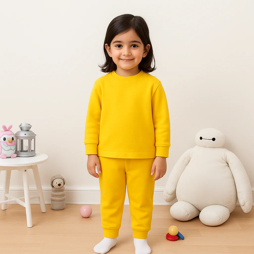 Kids Rib Innerwear Yellow Sw - Sunshine - Image 2
