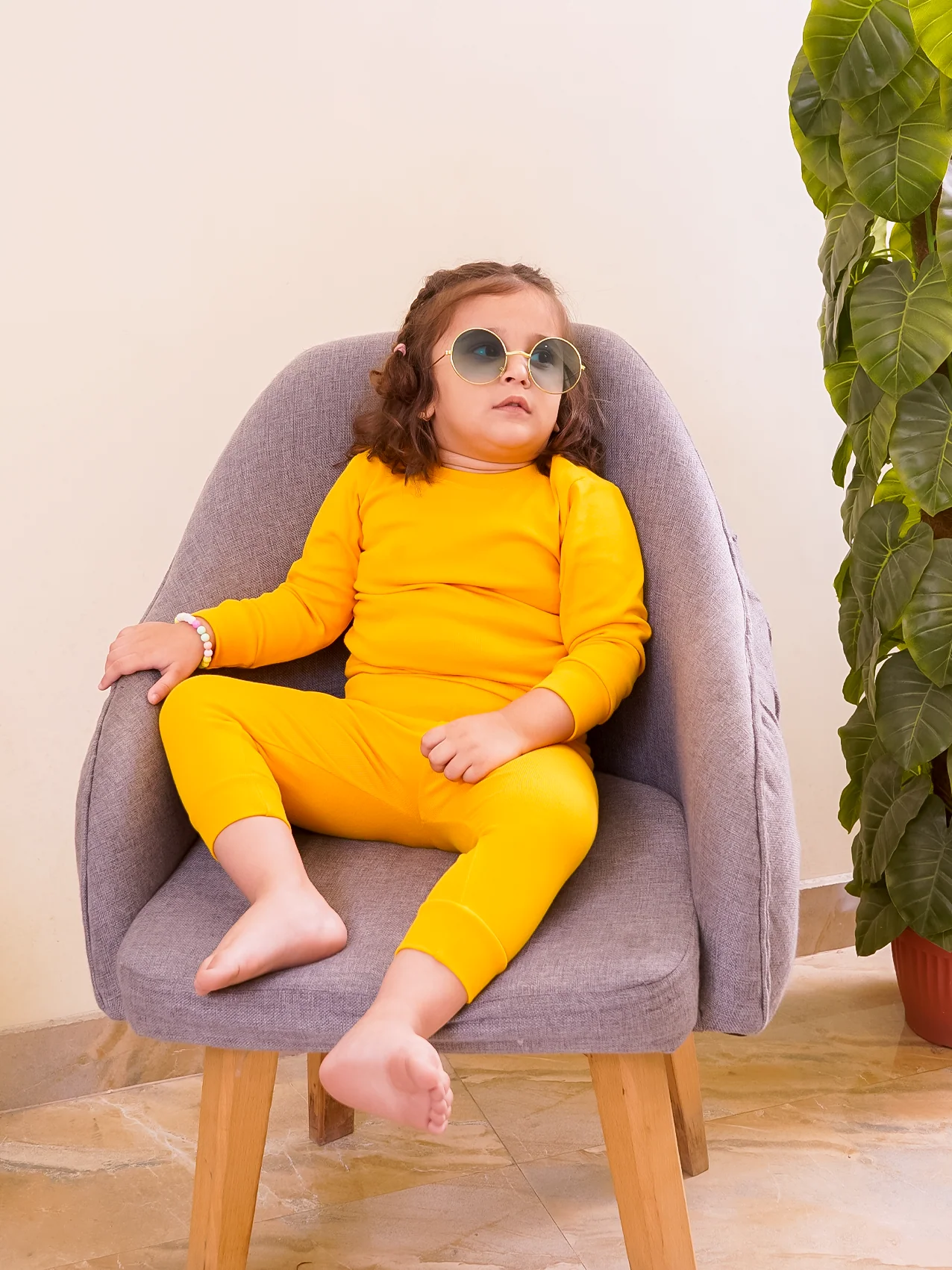Kids Rib Innerwear Yellow Sw - Sunshine - Image 9