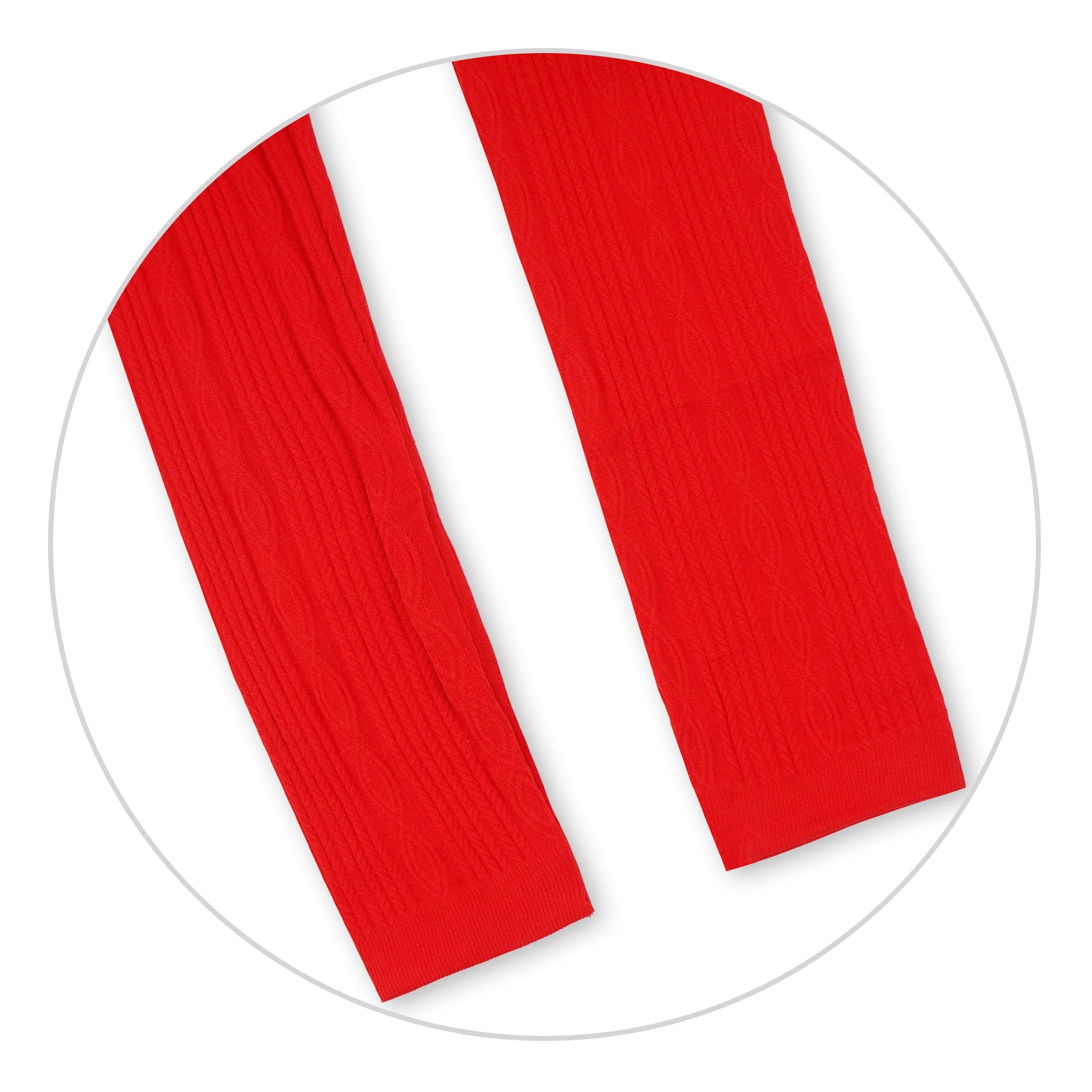Kids Rib Leggings Red - Sunshine - Image 3