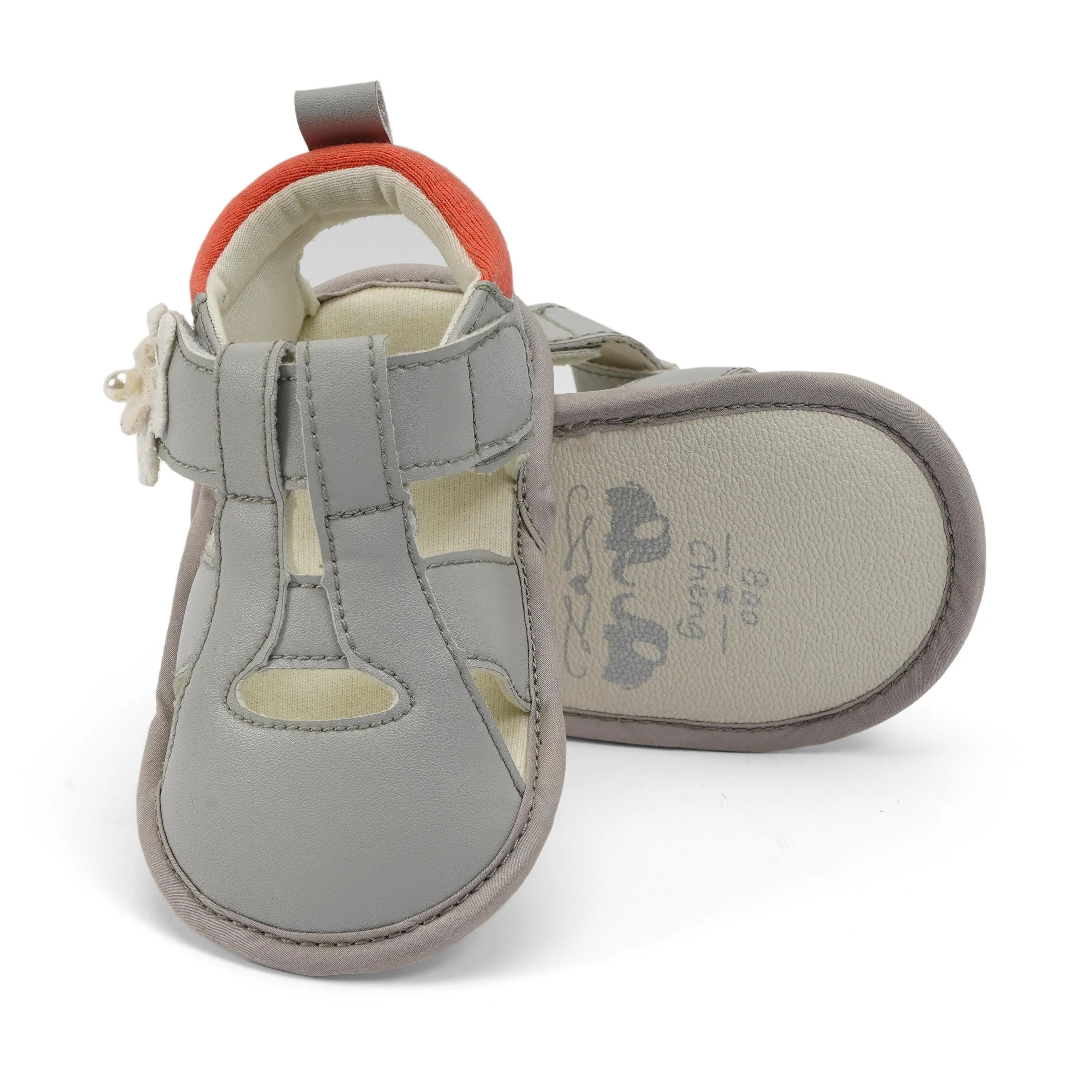Kids Sandals Pink & Grey - Sunshine - Image 4