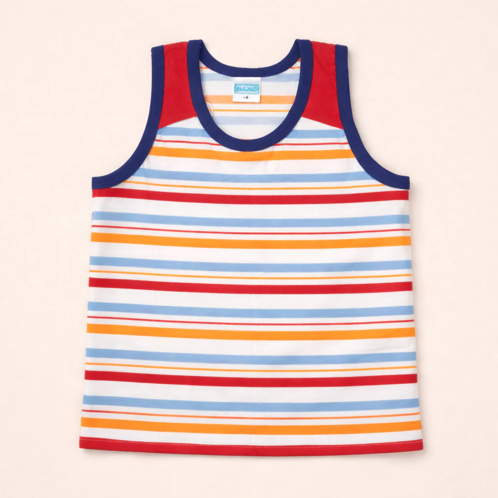 Kids Sando Wide Stripes Blue - Sunshine