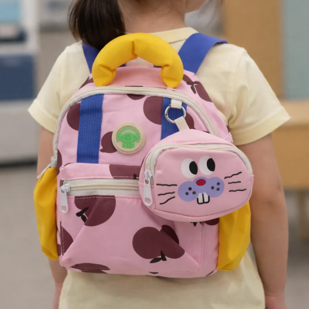 Kids School Bag Apple Pink - Topse - Image 2