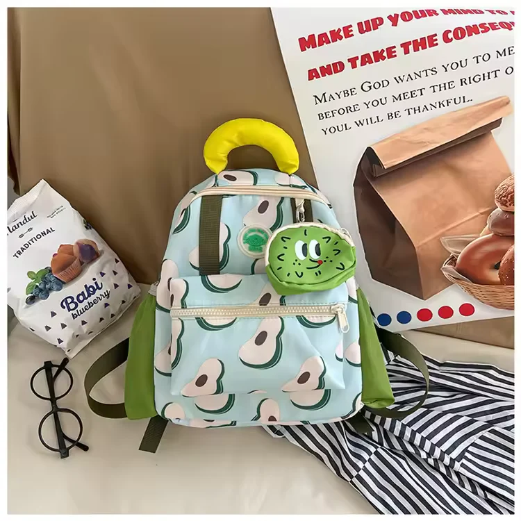 Kids School Bag Bag Avocado Green - Topse