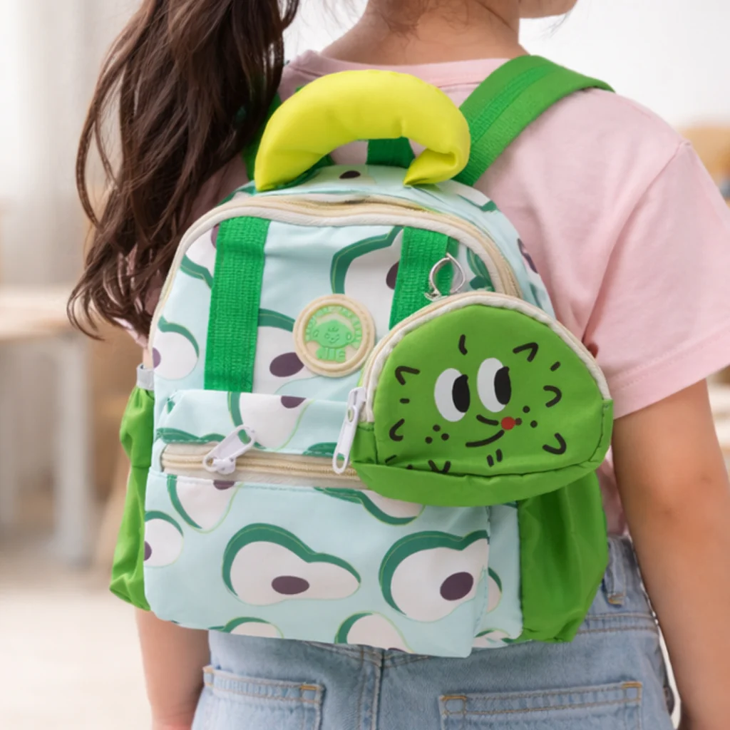 Kids School Bag Bag Avocado Green - Topse - Image 2