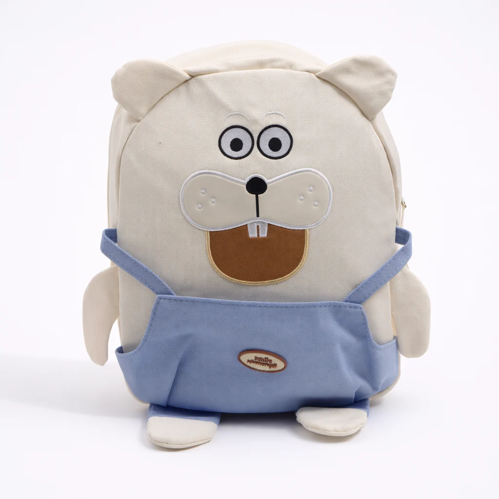 Kids School Bag Puppy White - Topse