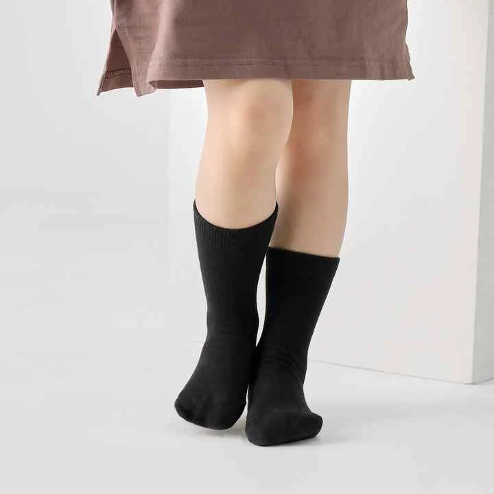 Kids School Long Socks Black - Sunshine - Image 3