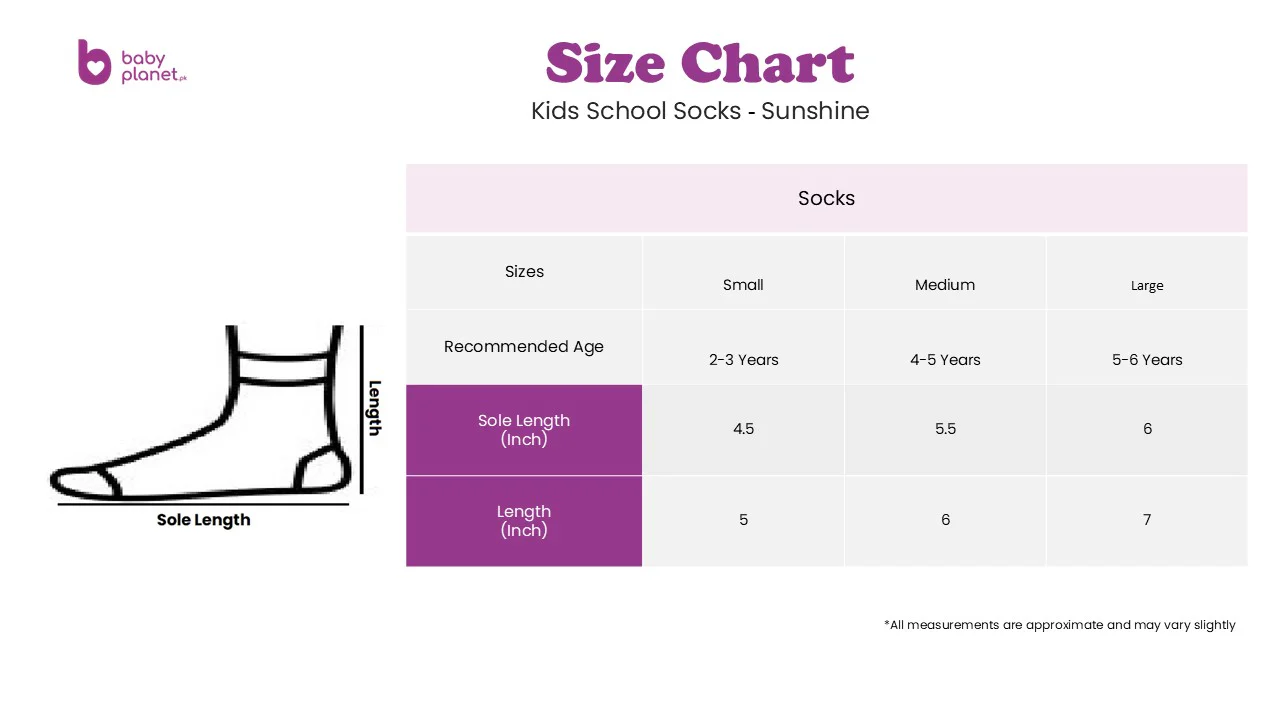 Kids School Long Socks Black - Sunshine - Image 4