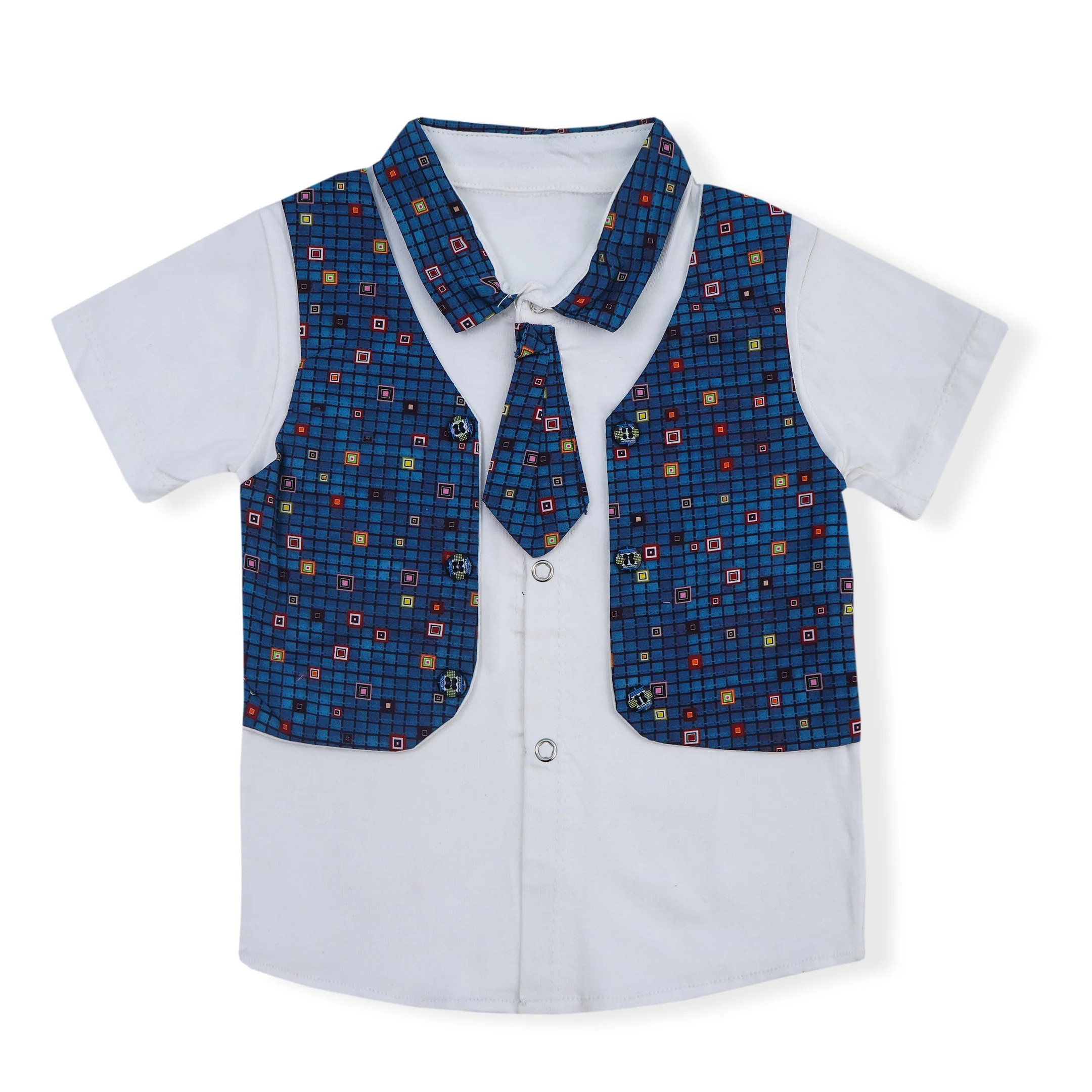 Kids Shirt & Short Set Dark Sea Green - Sunshine - Image 3