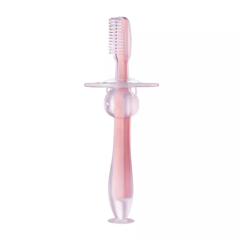 Kids Silicone Toothbrush Pink - Sunshine