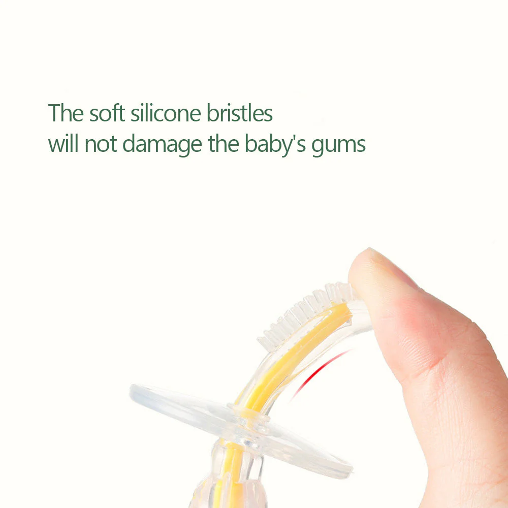 Kids Silicone Toothbrush Pink - Sunshine - Image 5