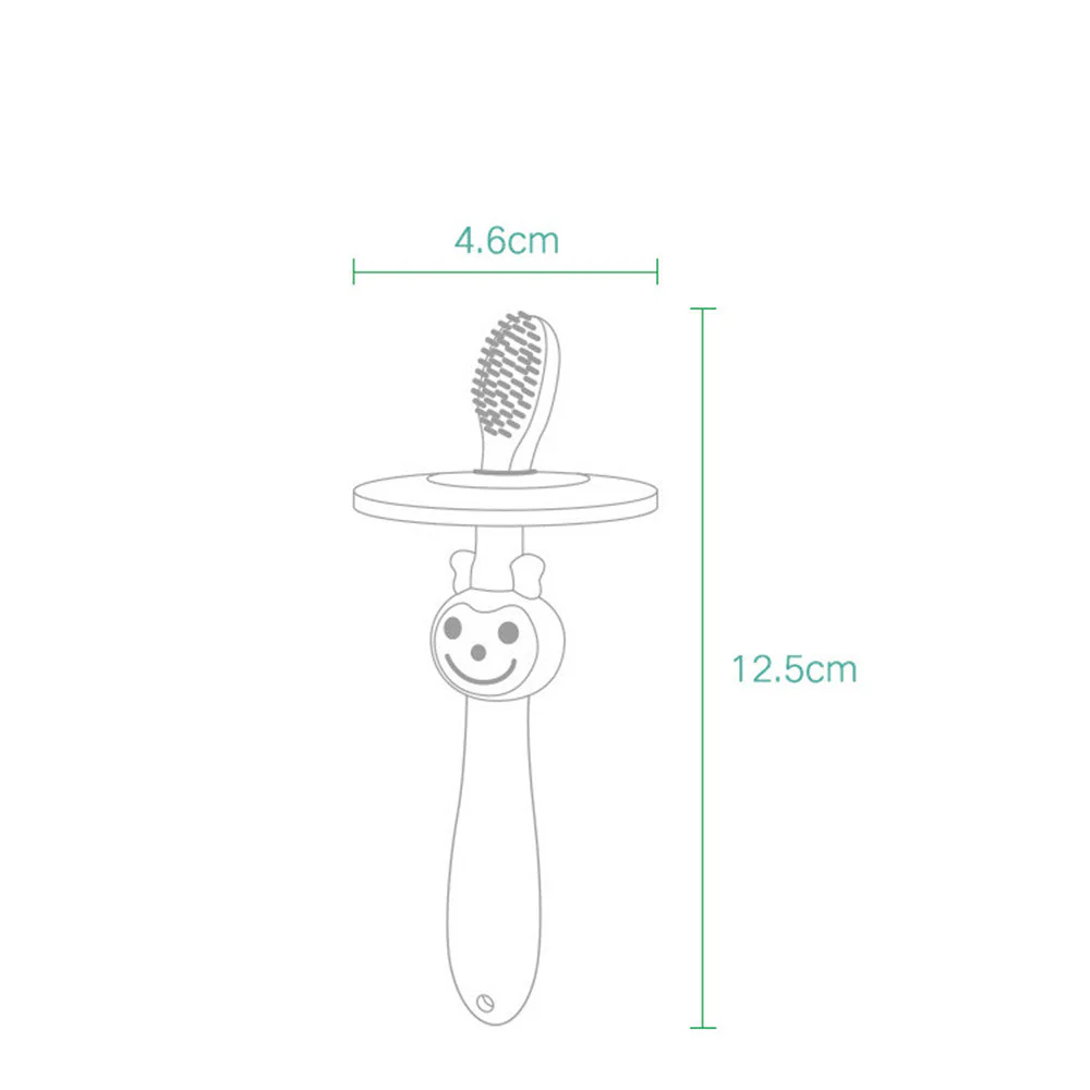 Kids Silicone Toothbrush Yellow - Sunshine - Image 2