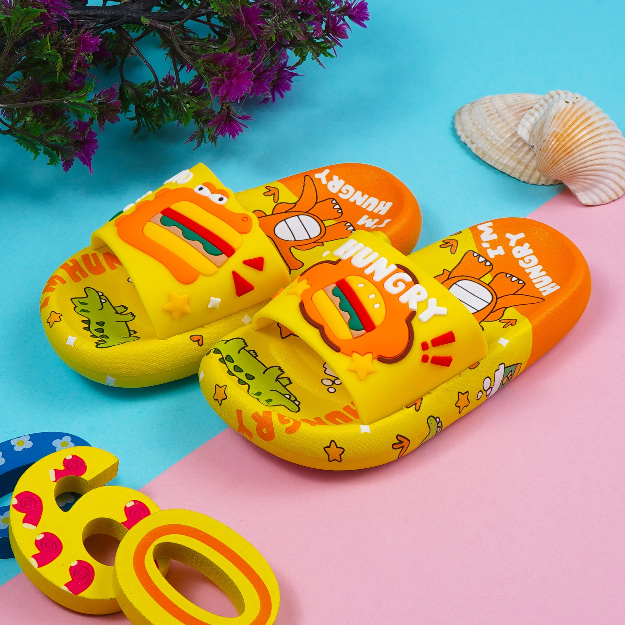 Kids Slippers Hungry Yellow - Sunshine