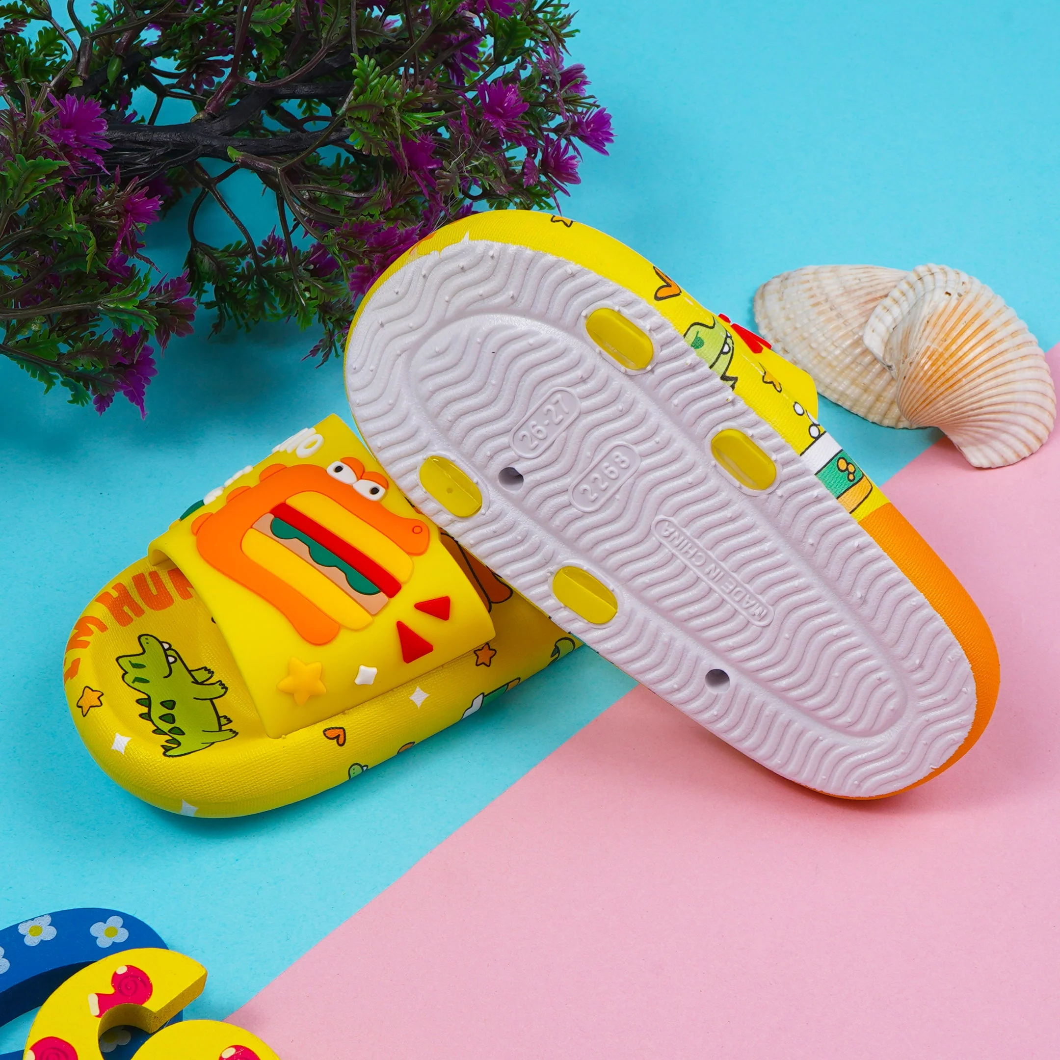 Kids Slippers Hungry Yellow - Sunshine - Image 2