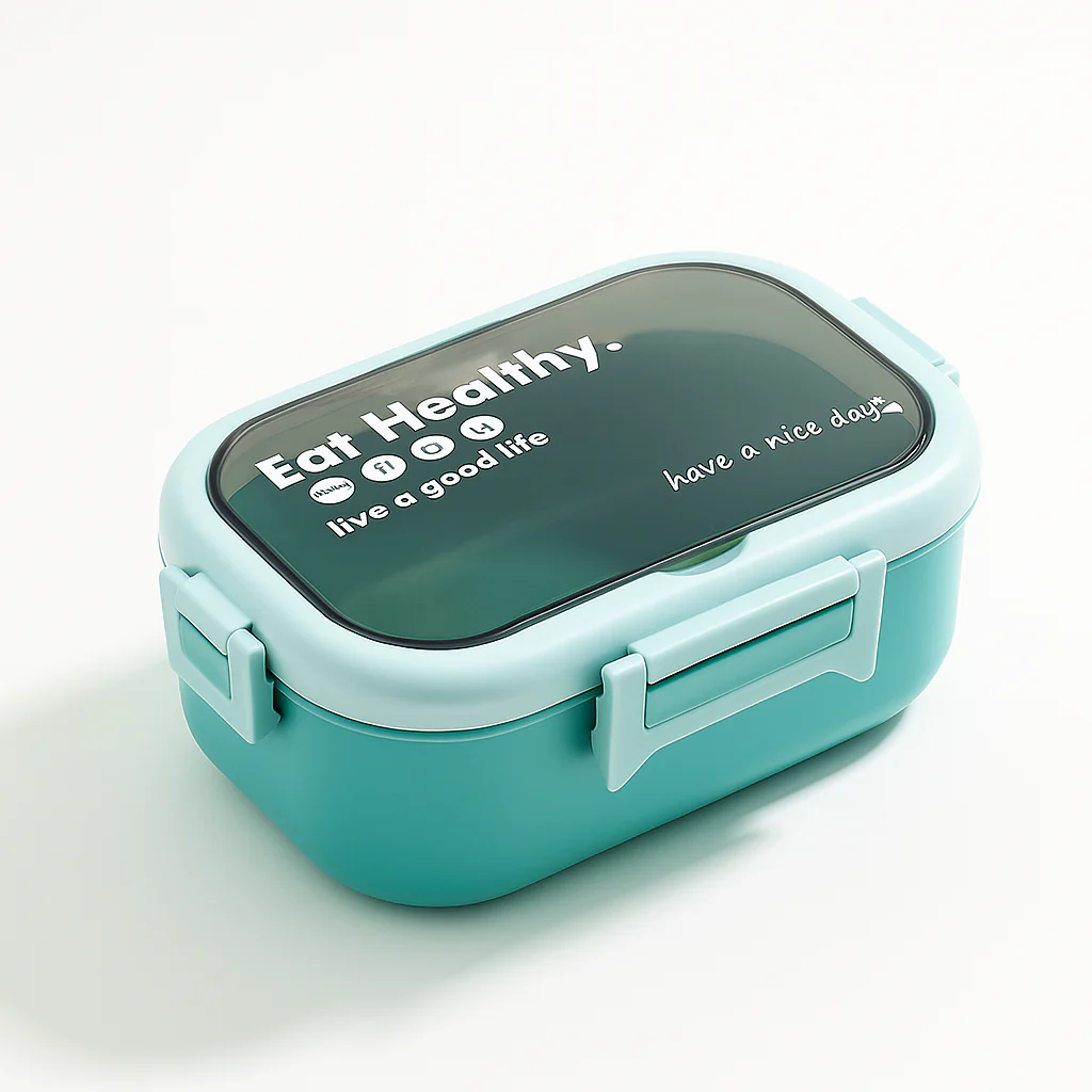 Kids Stainless Steel Insulated Lunch Box & Spoon Set Sea Green - Sunshine