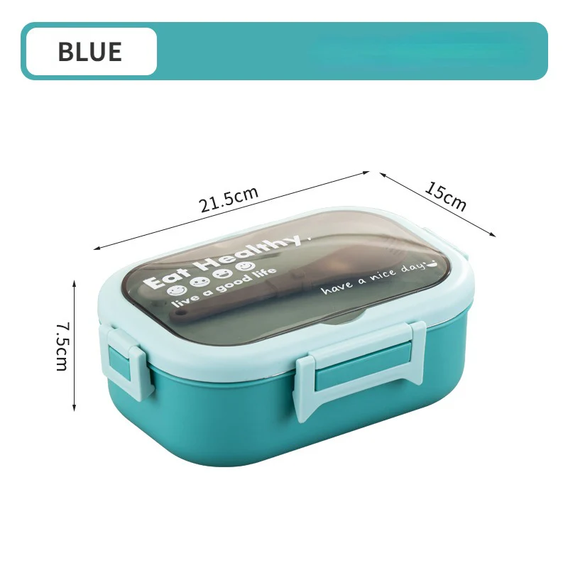 Kids Stainless Steel Insulated Lunch Box & Spoon Set Sea Green - Sunshine - Image 2