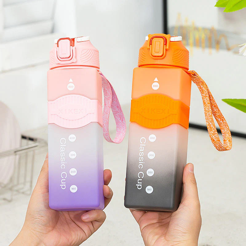 Kids Straw Water Bottle Royal Blue (800Ml) - Sunshine - Image 2