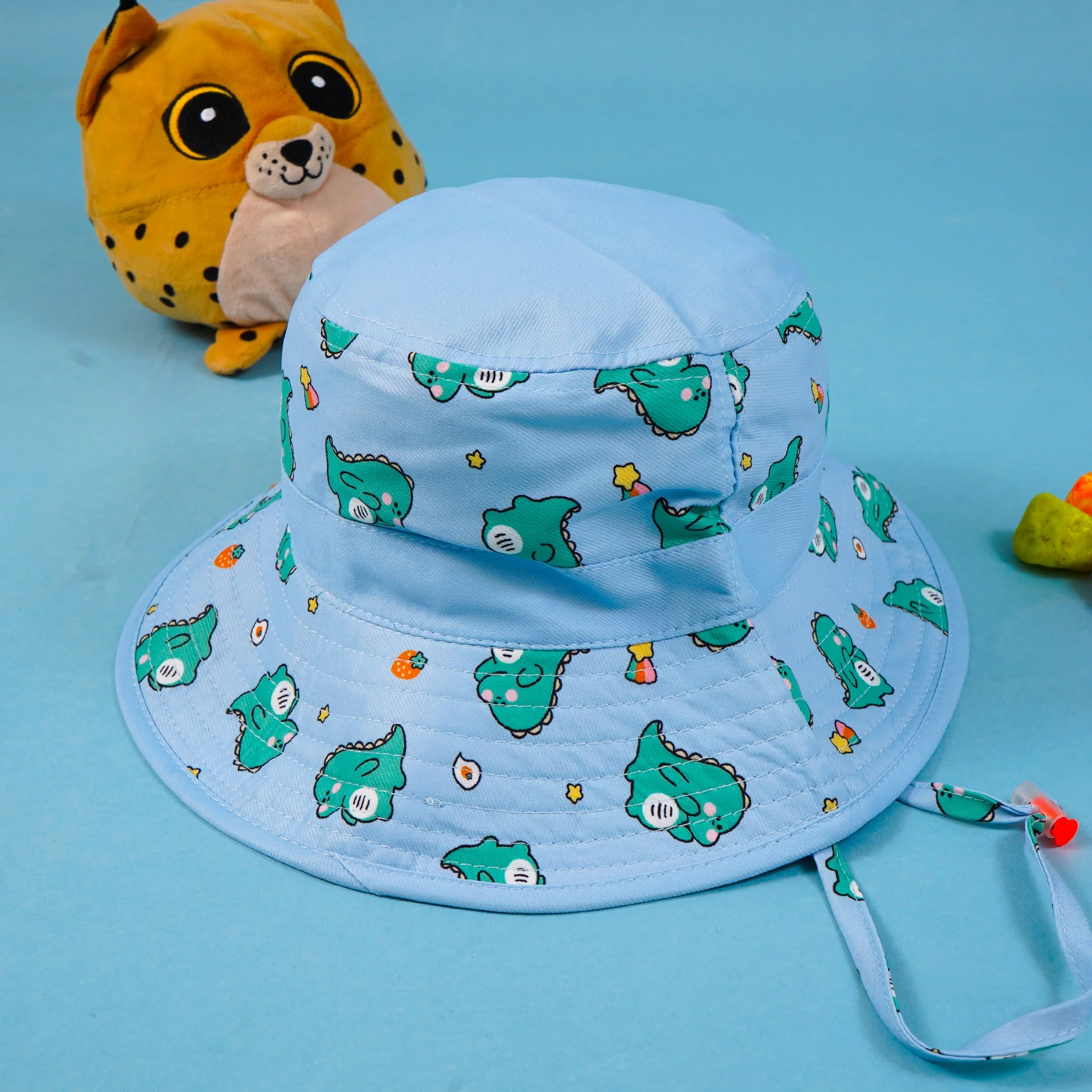 Kids Summer Hat Dino & Stars Blue - Sunshine
