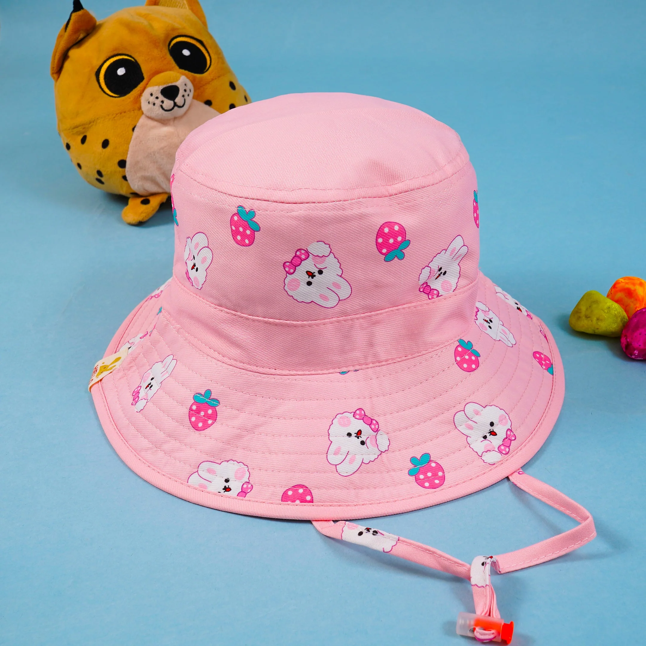 Kids Summer Hat Rabbit Pink - Sunshine