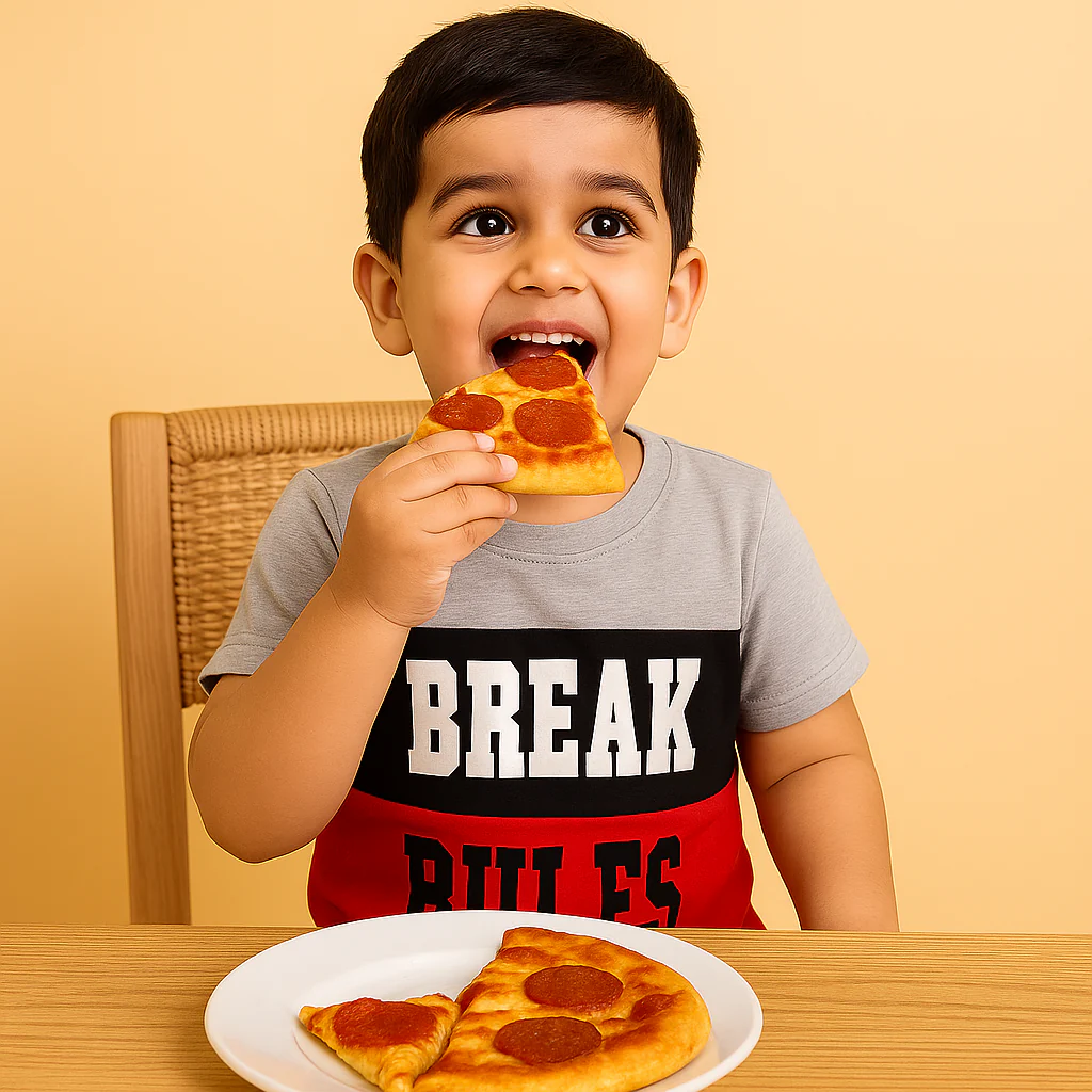 Kids T-Shirt & Short Set Break Rules - Sunshine - Image 4