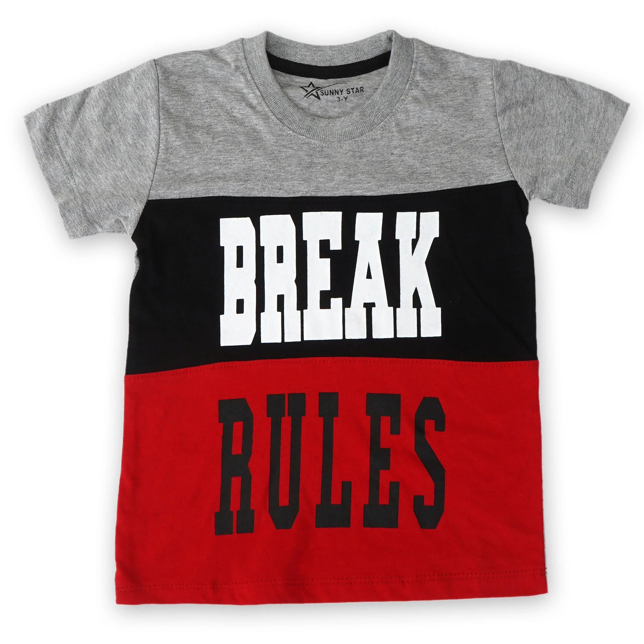 Kids T-Shirt & Short Set Break Rules - Sunshine - Image 6