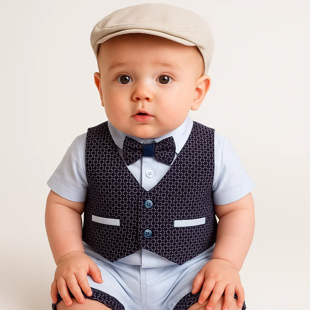 Kids T-Shirt & Short Set Maroon - Sunshine - Image 2