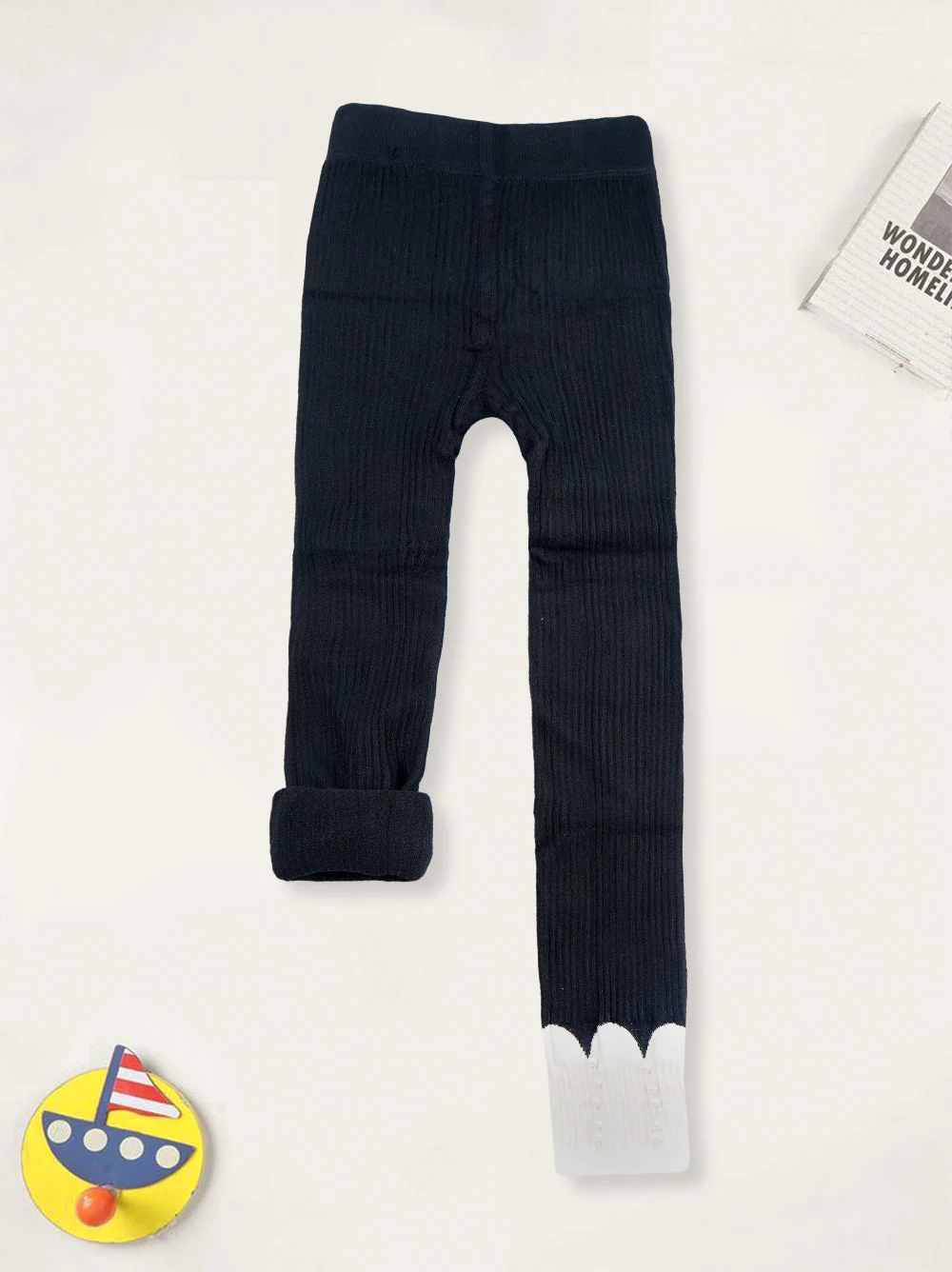 Kids Tights Black & White Pearls - Sunshine