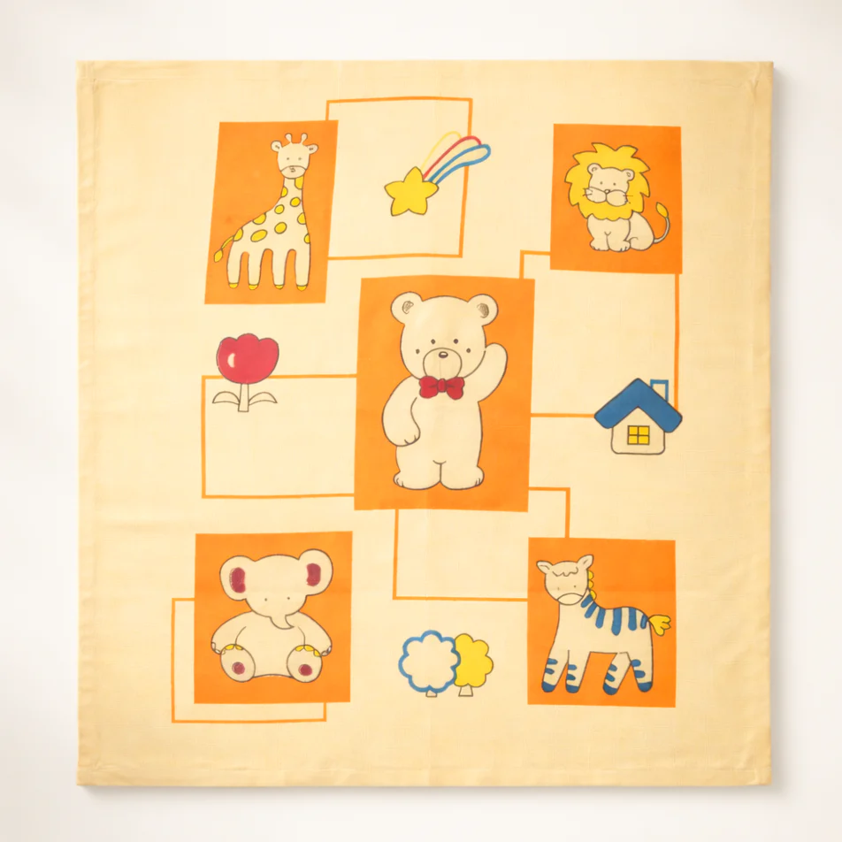 Kids Towel Bear Orange - Sunshine