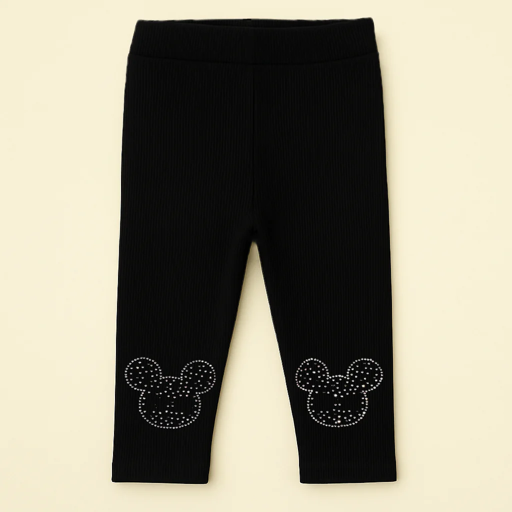 Kids Velvet Tights Mickey Black - Sunshine