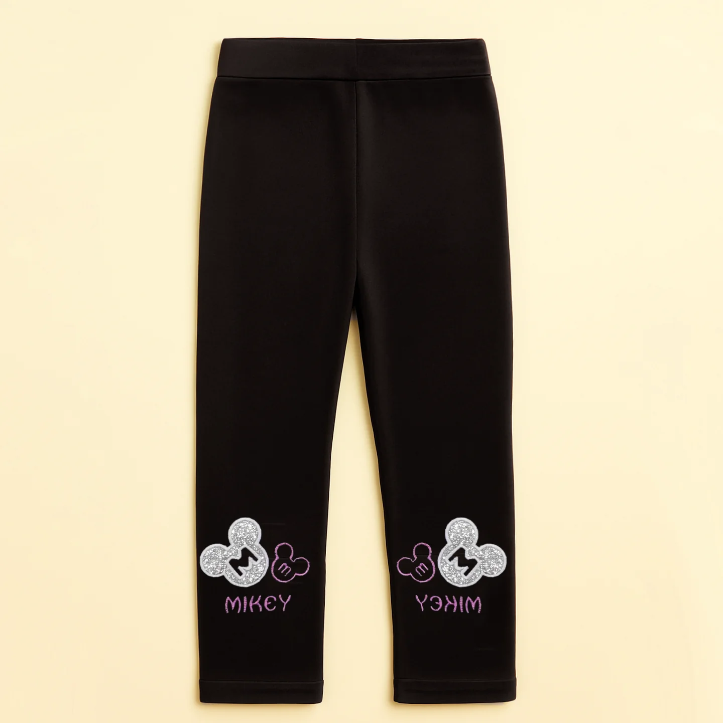 Kids Velvet Tights Mickey Dark Brown - Sunshine