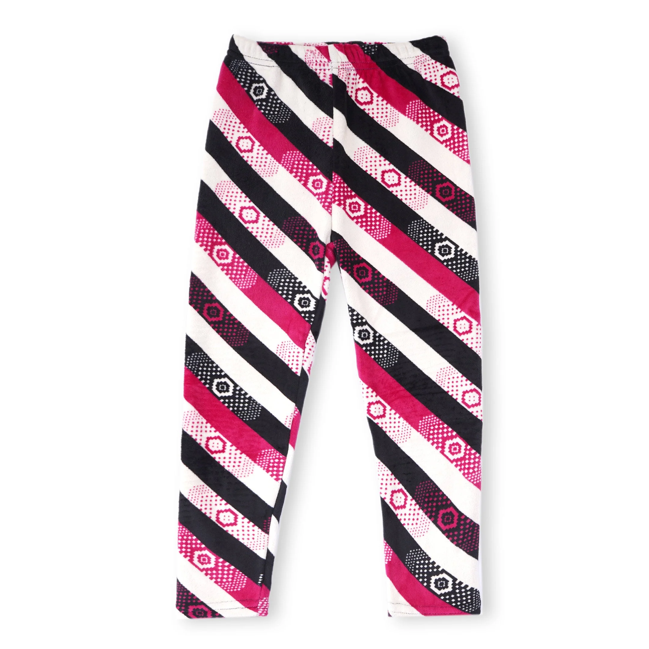 Kids Velvet Tights Multicolor Stripes - Sunshine - Image 3