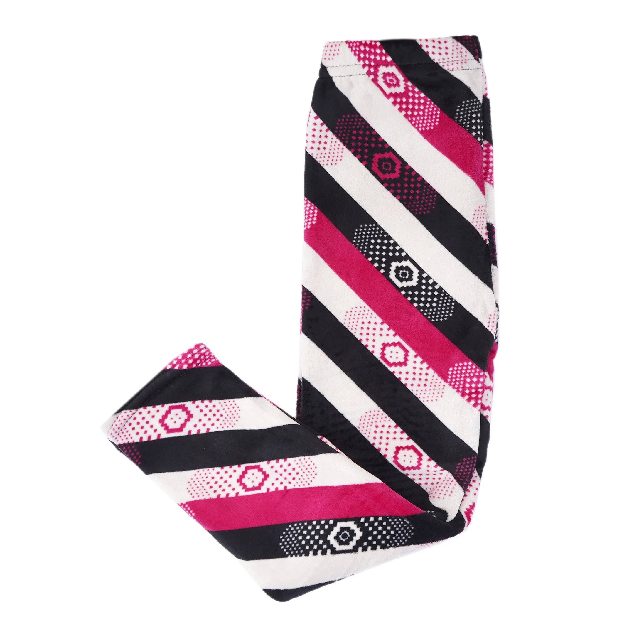 Kids Velvet Tights Multicolor Stripes - Sunshine - Image 4